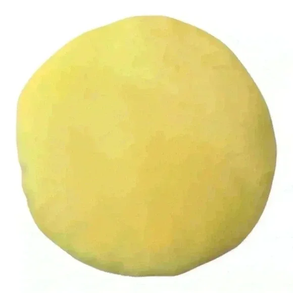 Emoji Round Plush Yellow Pillow - Picture 3 of 3